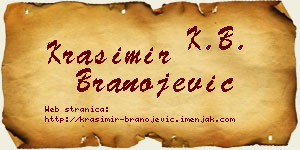 Krasimir Branojević vizit kartica